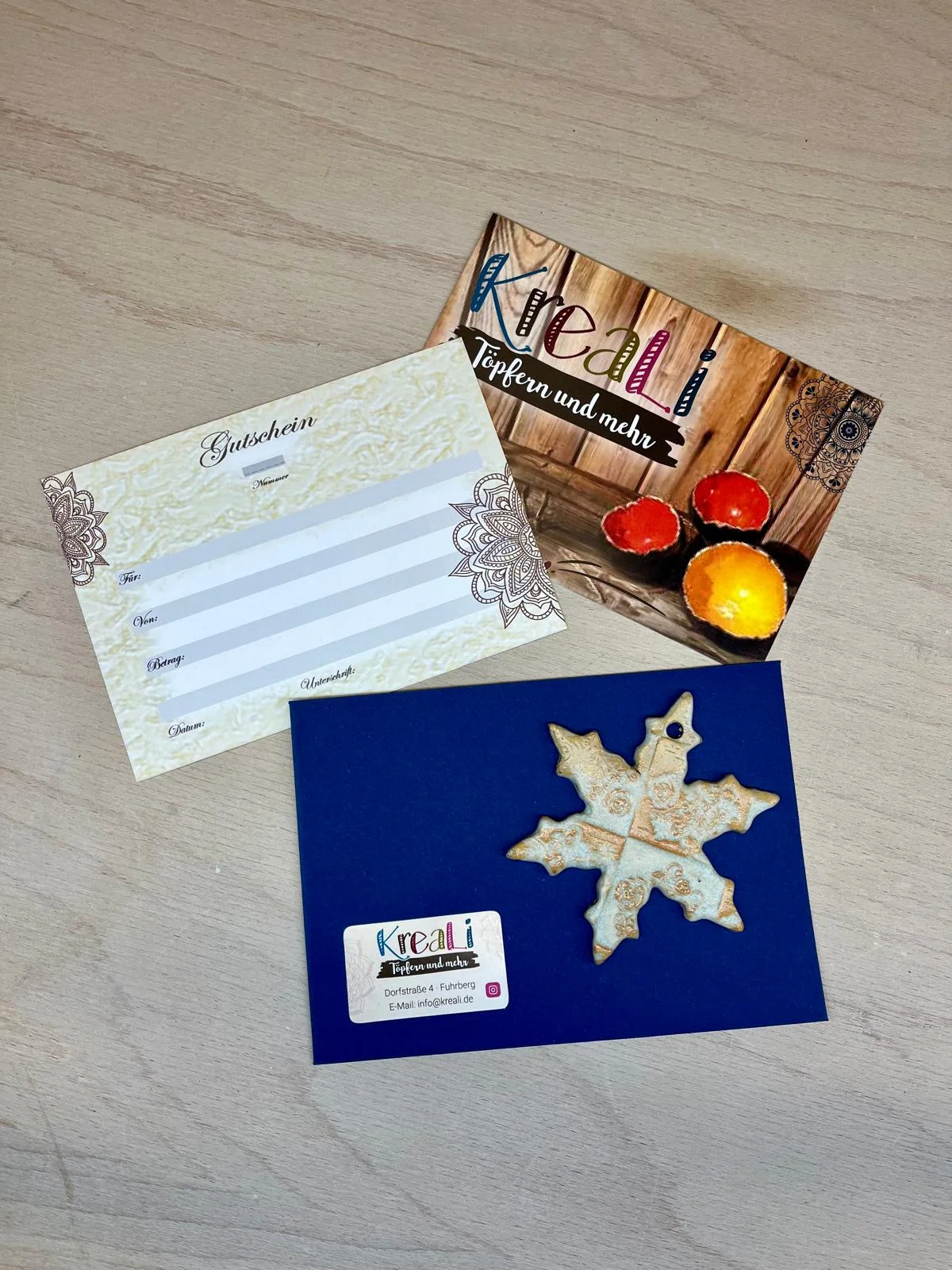 KreaLi – Töpferwaren – Gutscheine